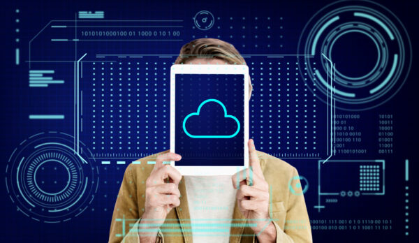 Cloud Storage Network Server Online Backup Graphic